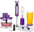 Multipurpose Immersion Hand Blender 300 Watt 2-Speed High Power Low Noise 3-in-1 includes Detachable Chopper Egg Whisk Milk Frother