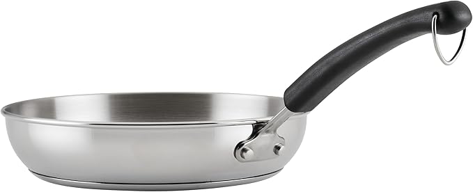 Farberware Brilliance Stainless Steel Cookware Pots and Pans Set with Kitchen Cooking Tools and Glass Lids 10 Piece Dishwasher Safe and Induction Ready Stainless Steel