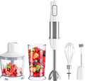 Water flosser for Oral Irrigation Immersion Hand Blender 500W 6-Speeds 5-in-1 Stainless Steel Stick Blender with Chopper 600ml Beaker Eggs Beater Milk Frother
