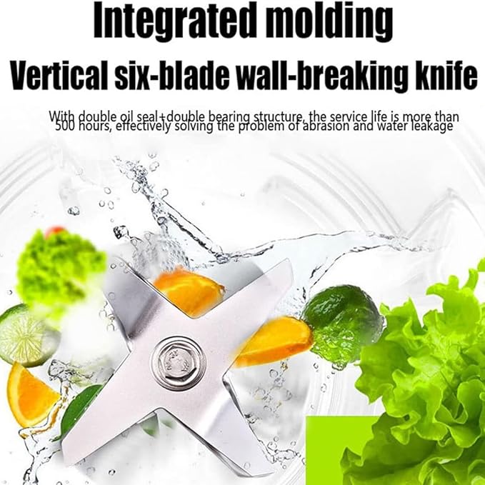 KEULEN Stand Smoothie Mixer 2.5LSand Ice Machine with Mute Cover Vertical Six Leaf Wall Breaking Blade Adjustable Speed 300 Minutes Timer for Kitchen Milk Tea Coffee Dessert Leisure Shop
