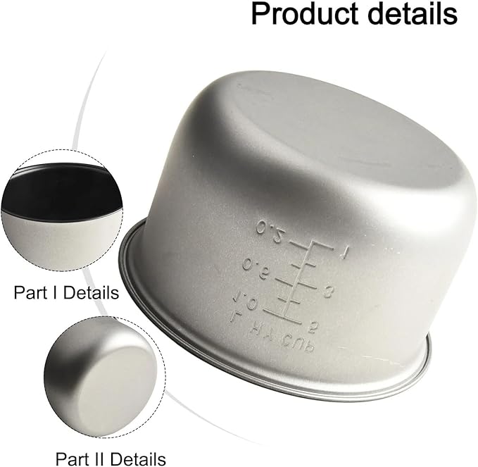 Electric Rice Cooker Inner Pot Universal 2L Non Stick Inner Pot for Pressure Cookers