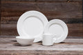 Fortessa Ilona Porcelain 16 Piece Dinnerware Set Service for 4 Ivory