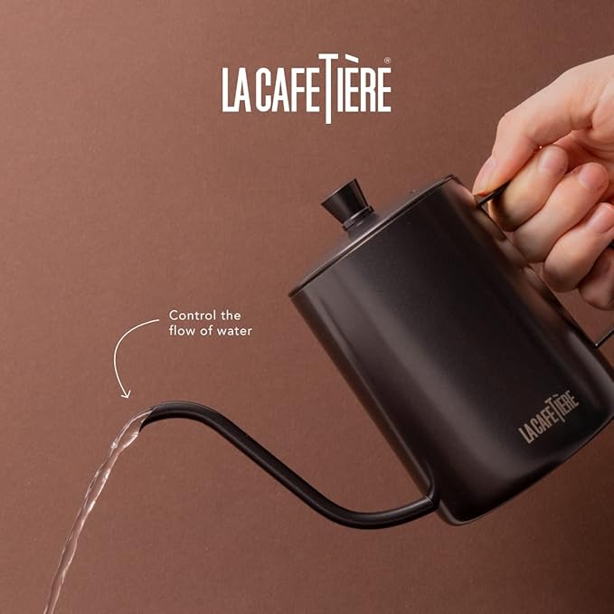 La Cafetière Gooseneck Coffee Pour Over Pot 600 ml Gift BoxedBlack