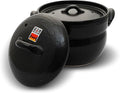 Banko Ware Earthenware Rice Cooker Donabe- Double-Lid Design for Fluffy Rice English manual included for cooking rice Even Heating &amp Enhanced Flavor Experience Made in Japan (1-2 Cups)