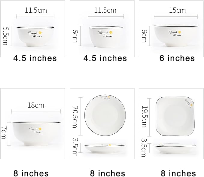 Dinnerware Set/Household Nordic Japanese-Style Simple Ceramic Dishes Dishes Dishes Tableware Tableware Set