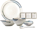 Dinnerware Sets - Luxury Dishes Service Set Ceramics Dinner Sets 28 Pieces Dinnerware Combination Set | Porcelain Steak Plates And Cereals Bowls Sets