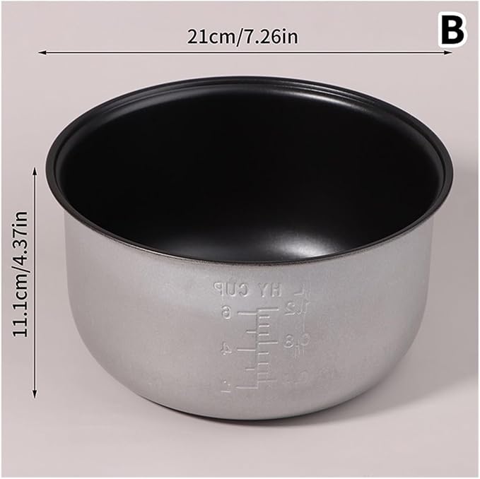 Electric Rice Cooker Inner Pot 2L/3L Non Stick Pot Inner Pot Electric Pressure Cooker Inner Pot(B)