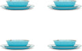 Fox Run Melamine Dinnerware Set Teal 10