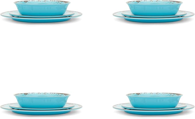 Fox Run Melamine Dinnerware Set Teal 10