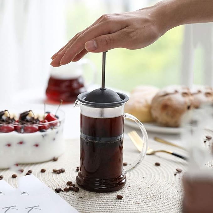 HASMI Coffee Kettle French Pressure Coffee Pot Filter Paper Filter Press Pot Heat-resistant Glass Filter Teapot Household Coffee Maker