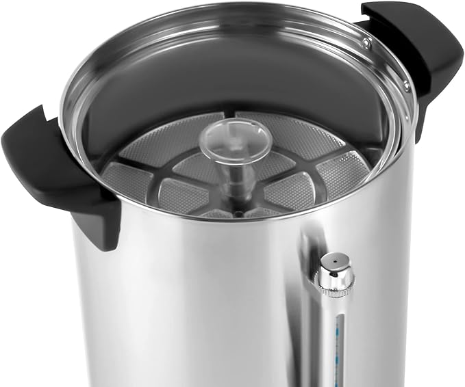 Coffee Maker Premium Commercial Coffee Machine Large Stainless Steel Catering Hot Water Boiler Tea Urn For Cafes Buffets Offices Hotels Kindergartens Outdoor Tea Houses Camping (8L)