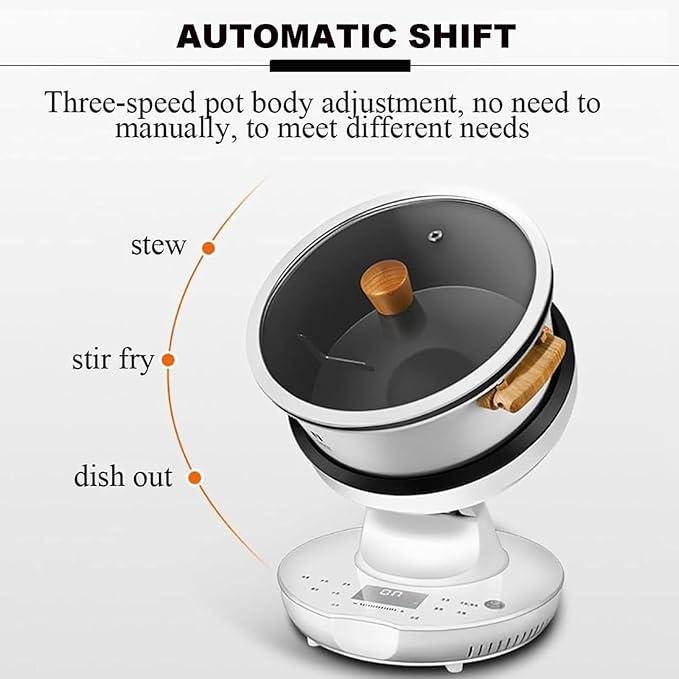 Electric Pot Automatic Food Processor Cooking Machine Commercial Rice Cooker Rice Cooking Robot Stir Fry Heat CookingTouch Screen Control