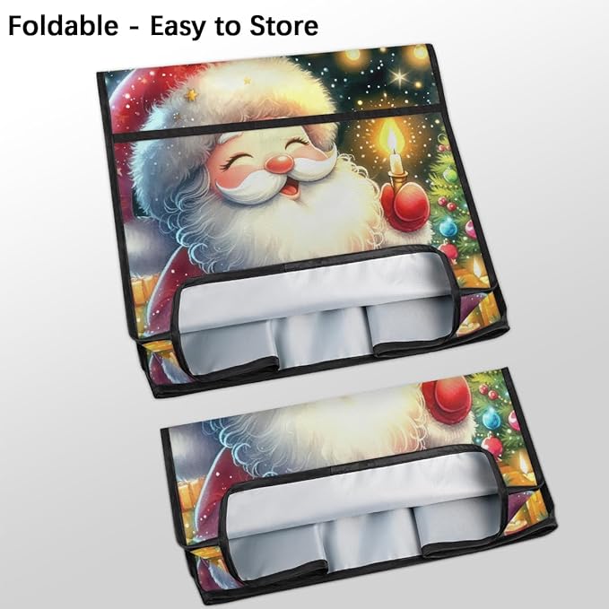cfpolar Kitchen Aid Mixer Cover Compatible with 6-8 Quarts Xmas Cute Santa Claus Stand Mixer Cover Kitchen Aid Mixers Accessories Appliance Organizer Bag Dust Covers with Zipper Pocket
