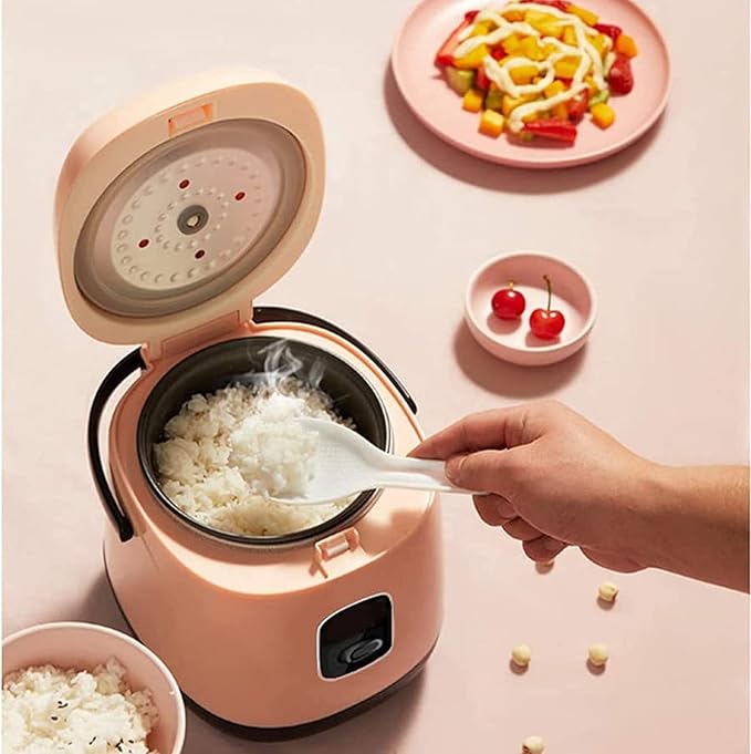 Mini Rice Cooker 1.2L Portable Multifunctional Household Rice Cooker Non-Stick Pan 15 Minutes Quick Cooking Reheating(#2) (#2)