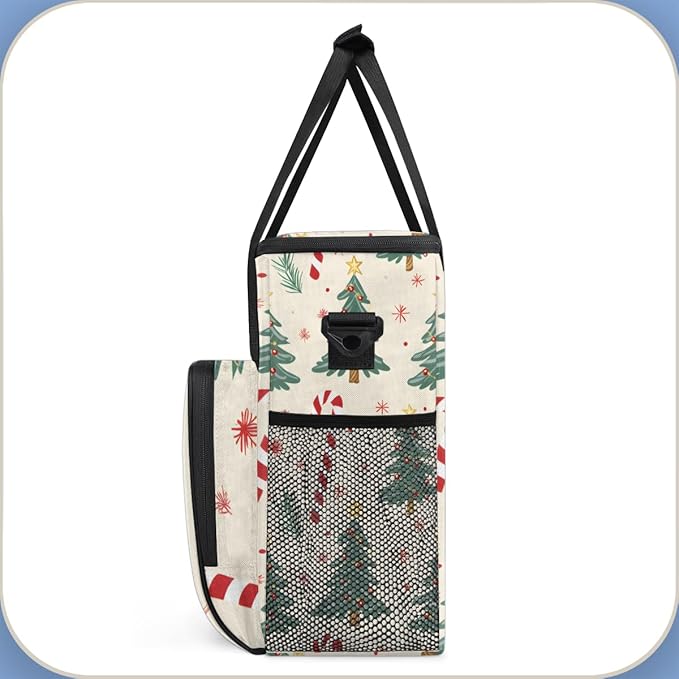 Cartoon Tree Coffee Maker Carrying Bag Modern Tree Travel Storage Bag Compatible with K-Mini or K-Mini Plus Single Serve Coffee Brewer Carrying Case with Multiple Pockets &amp Shoulder Strap
