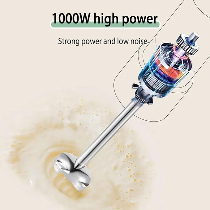 4-in-1 Electric Blender Handheld Immersion Beater stand mixer Meat Grinder with 5 Speed 1000W Multi Function Stick Blender for Food Purees Juices and More