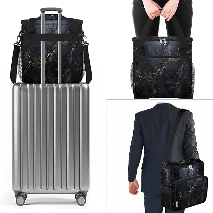 Marble Patterns Classic Coffee Maker Travel Bag for K-Mini or K-Mini Plus Single Serve Coffee Brewer Portable Storage Tote Case for Tarvel