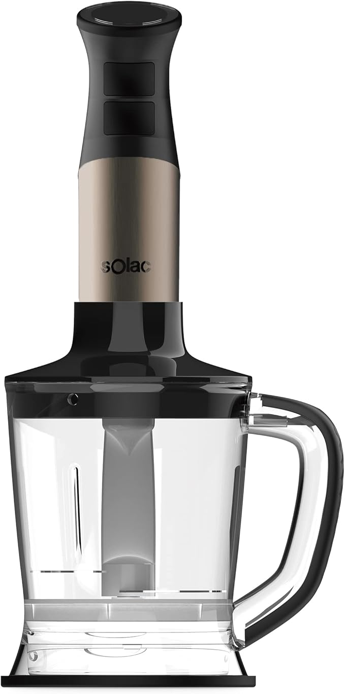 Solac Professional 1000W* Stainless Steel Hand Blender w/Accessories KitStandardSJK-1172