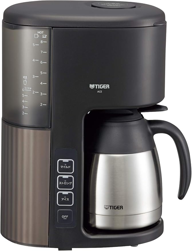 TIGER microcomputer coffee maker cafe black eight glasses for ACE-S080KQ