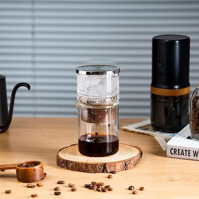 2-in-1 Cold Brew Dripper Cold Brew Coffee MakerIce Drip Coffee Maker 300ml - Coffee maker for cold brewed coffee and tea coffee machine for cold extraction