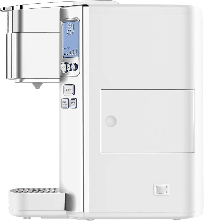 Cuisinart Coffee Maker Single Serve 72-Ounce Reservoir Coffee Machine Programmable Brewing &amp Hot Water Dispenser Stainless Steel White