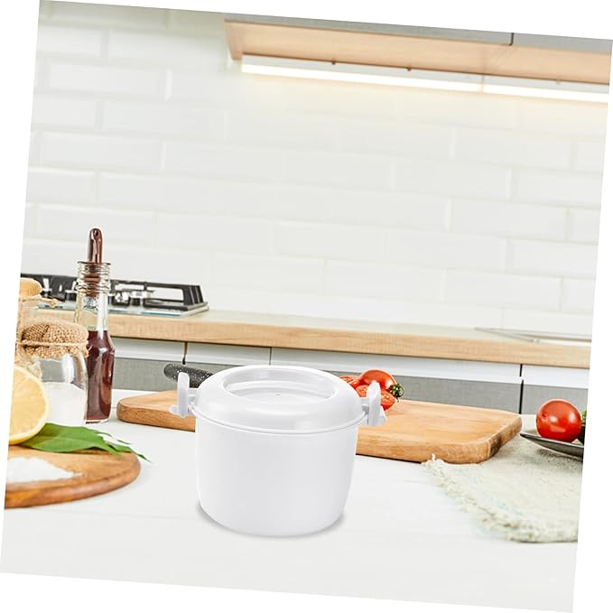ABOOFAN 2pcs Microwave Rice Cooker Multi-purpose Food Container for Portable and Convenient Rice of Food-grade for Safe Use for Prep