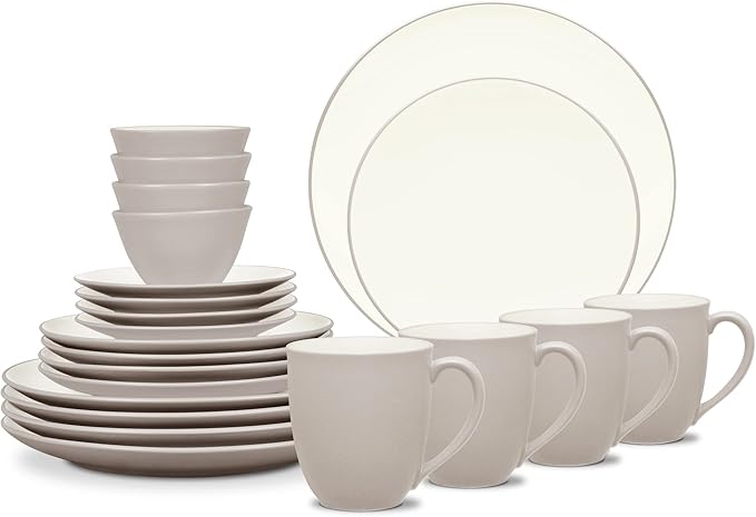 Noritake Colorwave Sand 20-Piece Dinnerware Set Service for 4