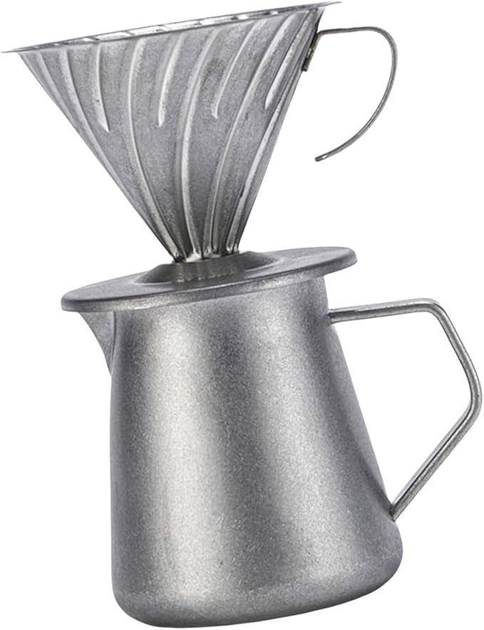 Hand Drip Coffee Maker 600ML 304Stainless Steel Coffee Server Professional Pouring Over Coffee Cup For Office Or Travel
