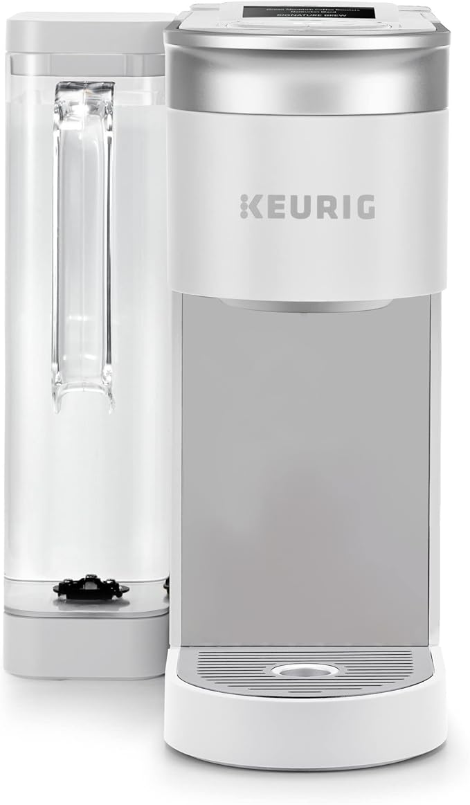 Keurig K-Supreme SMART Single Serve Coffee Maker With WiFi Compatibility 4 Brew Sizes And 66oz Removable Reservoir Compatible with Alexa White