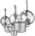 ELO 9513050 Cookware Set 6-Piece 3-Piece Cookware Set 24 28 32 cm and 3 Saucepans 14 16 and 26 cm Elo Profi Citrine Stainless Steel Induction
