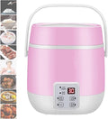 Mini Rice Cooker 1.2L Portable Multifunctional Food Heating Steamer With Double Inner Pot Porridge Steamer 1-2 People#2 (#1) (#1)