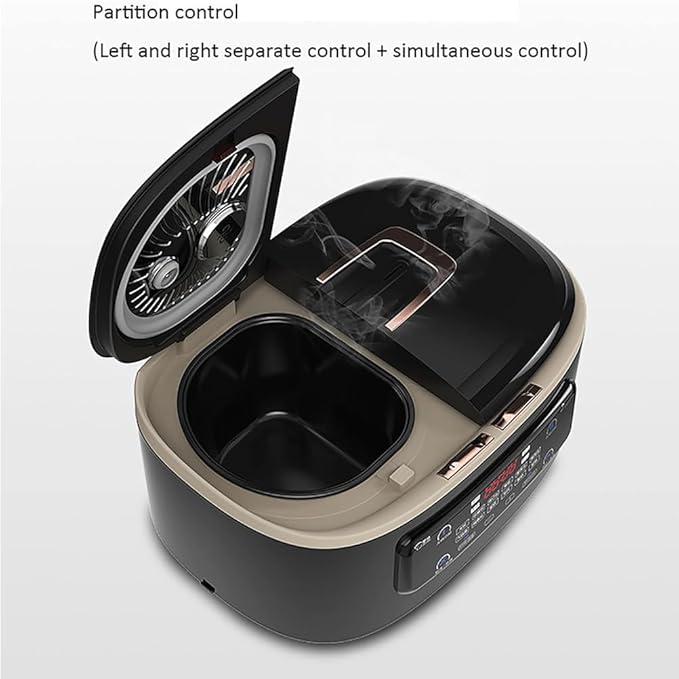 5-Liter Household Rice Cooker with Double Inner Pots And Multi-Functional Design 24-Hour Timer And Keep-Warm Function Suitable for 1-8 People