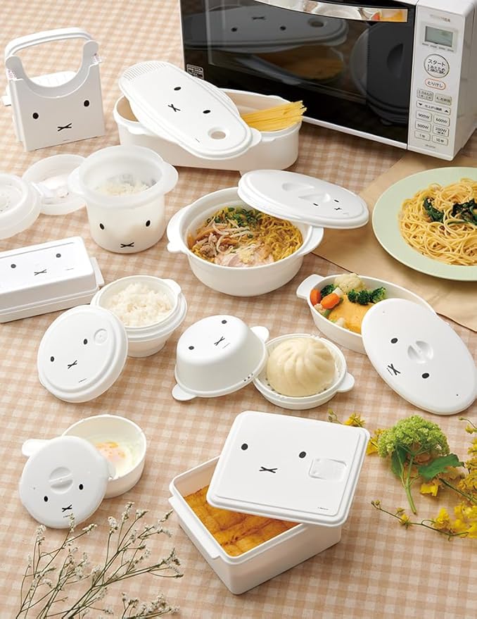 Skater UDG1 Microwave Rice Cooker 1 Cup with Soda Included Miffy 21.3 fl oz (640 ml)
