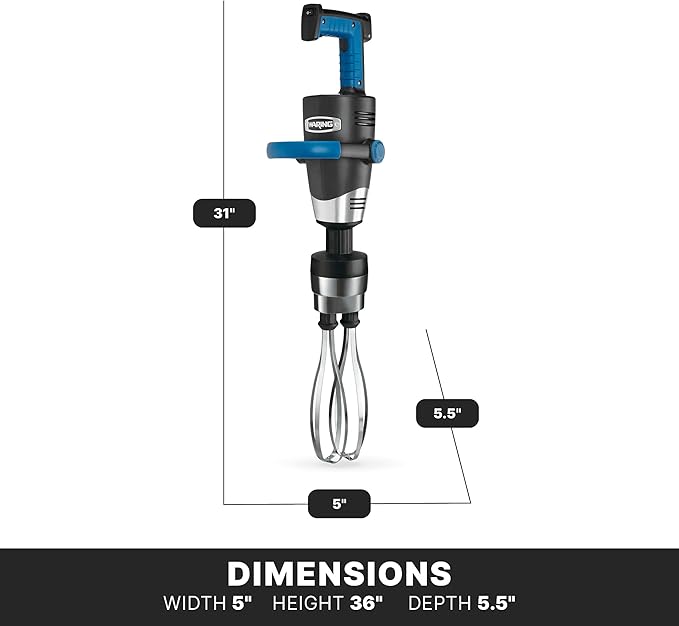 Waring EVOX 10 Whisk Immersion Blender 1 HP Variable Speed 50lb of Mashed Potatos WSBPPWX