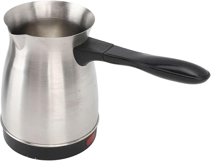 Electric Turkish Coffee Maker Machine Stainless Steel Greek Turkish Coffee Pot with Anti Scald Handle Heating Tea Maker Kettle for Arabic Tea Milk banapoymf7p5tekia