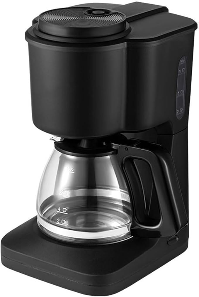 Drip Coffee Maker - Borosilicate Carafe Auto-Off Reusable Filter Anti-Drip Keep-Warm Function Clear Water Level Window Coffee Machine Ideal for Home or Office