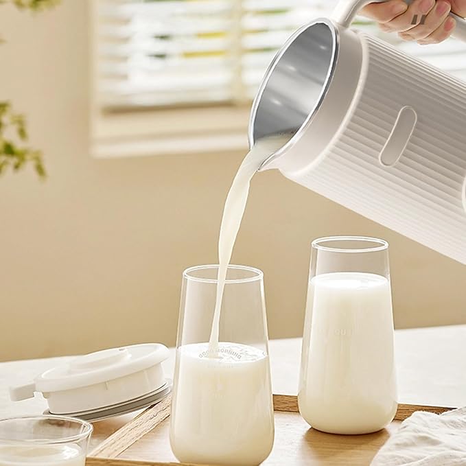Nut Milk Maker Machine 8 in 1 Plant Based Milk Maker Blender with 12 Hour Timer Keep-Warm Function Self Cleaning Automatic Soy Milk Maker for Almond Oat Coconut Juice Cream (Green)