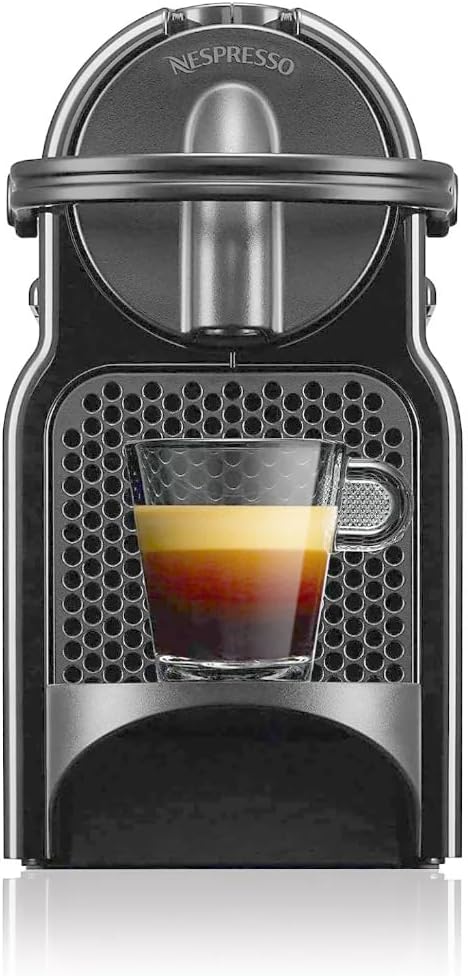 Nespresso Inissia Espresso Machine by De'Longhi with Milk Frother 24 ounces Black