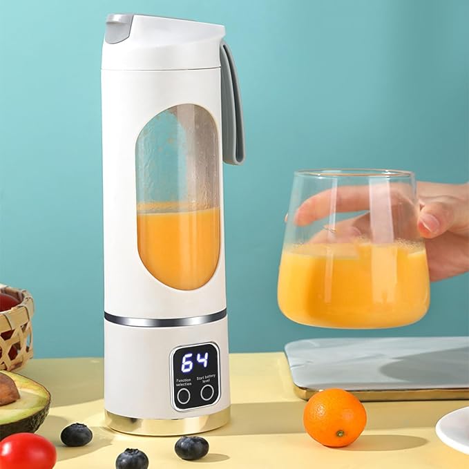 Portable for Home Kitchen Office 450ml Travel Juicer with Powerful Performance Compact Electric Blending Cup