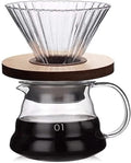 Habiba Iced Drip Coffee Maker Modern Iced Coffee Maker High Heat Resistant Coffee Maker Simple to Use Creative Multifunctional Pour Over Coffee Maker Reusable