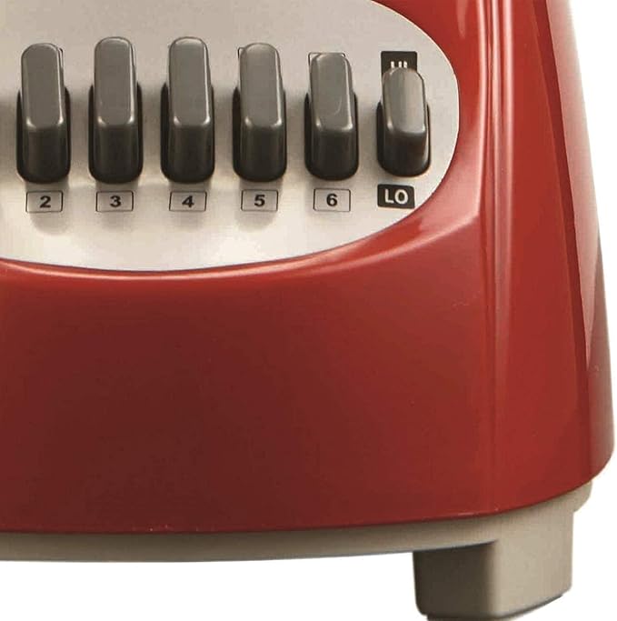 550W 12-Speed Countertop Blender with Pulse &amp Glass Jar – Ice Crusher Smoothie &amp Shake Maker BPA-Free 42oz Jar Stainless Steel Blades – Black and Red Kitchen Blender (Red)