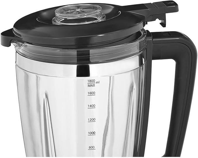 WMF Kult Pro Blender 25000 rpm 1400 Watt Glass Container 1.8 L Mixer Powerful Mixer Smoothie Ice Crush and Interval Function