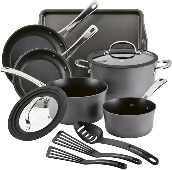 Rachael Ray Cook + Create Hard Anodized Nonstick Cookware Sets 11-Piece