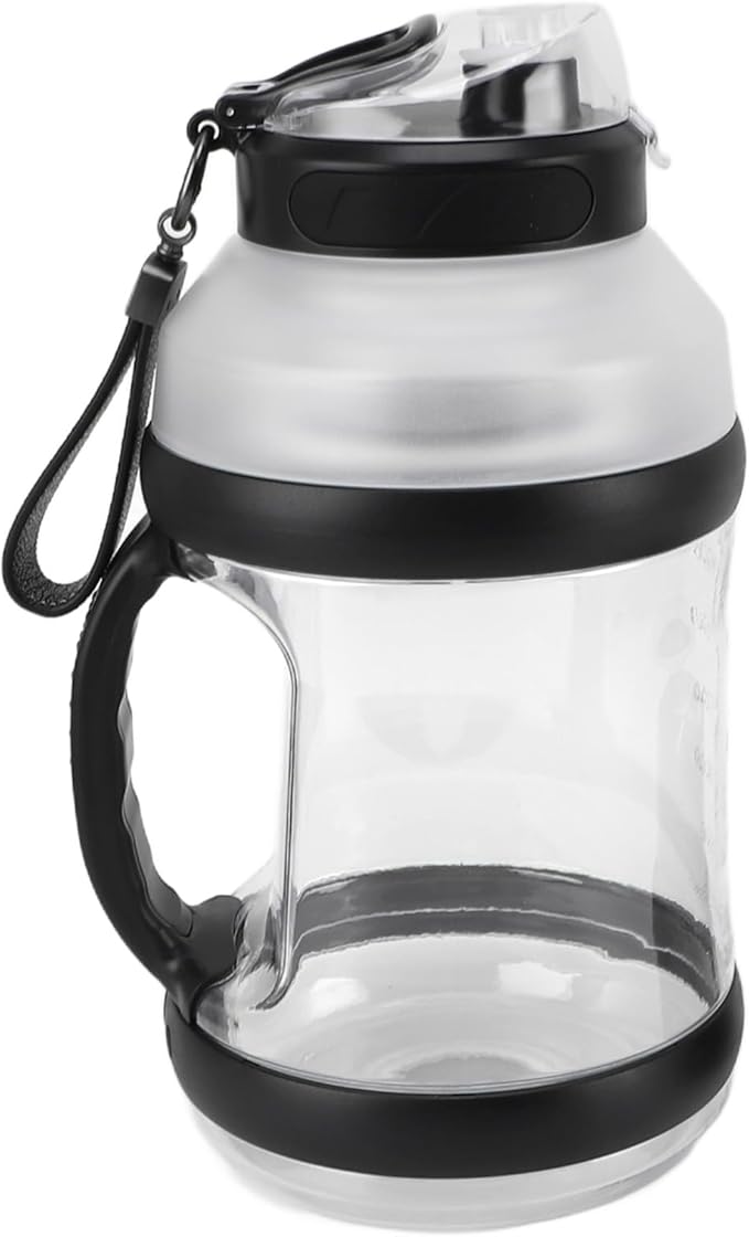 Yosoo Large Capacity 2L Sport Portable Blender with 6Blades for Shakes Smoothies 18000rpm High Speed Blender with 4000mAh Battery USB Charging Materials (Black)