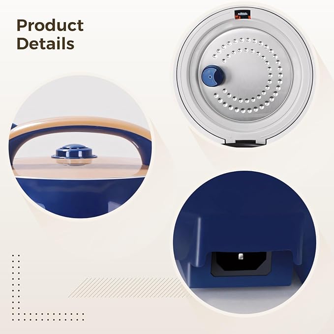 1.8L Rice Cooker For Small Households Quick Cooking Within 30 Minutes Multi-Function Non-Stick Pot Convenient Handle Simple Control