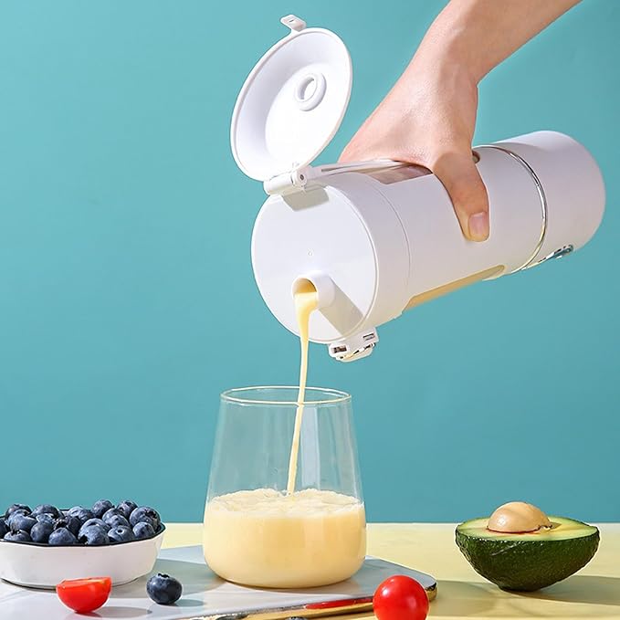Portable Blender with Magnetic Induction Technology 1500mAh for Shakes Juices Smoothies Dishwasher Safe Compact Design for Home Office Gym Travel (White)