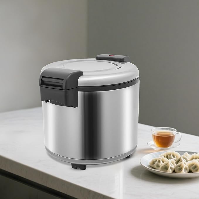 23L/6 Gallon Electric Non-stick Rice Warmer Food Warmer w/Rice Spoon 110W