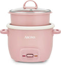 4-Cup Rice Cooker &amp Food Steamer with Nonstick Ceramic &amp Pop-Up Steam Tray (Renewed)