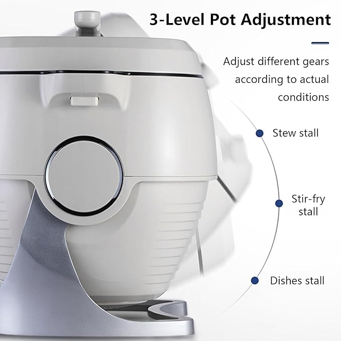 Multi-Function Stir-Fry Machine Cooker Auto Cooking Wok Fried Rice Machine 360° Automatic Rotation Drum Type Stir Frying Machine for Stir FryingStewingCooking