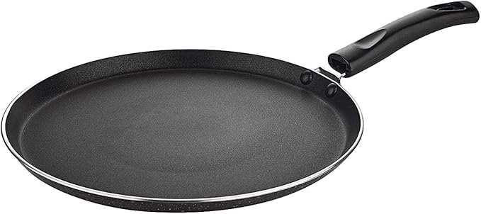 Priya Heavy Non-Stick Aluminium Dosa Tawa Diameter-29 Cm Thickness 4.0Mm (Large Black)